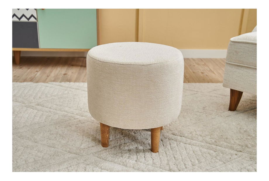 Taburetka Finduset 1 (krémová + ořech)