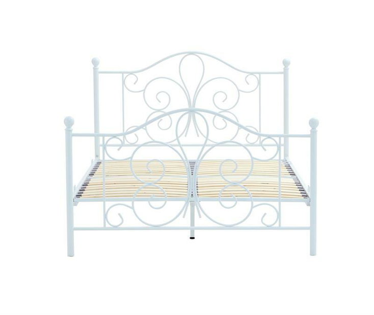 Manželská postel 140 cm Patience 140 (s úložným prostorem) (bez matrace) (bílá)
