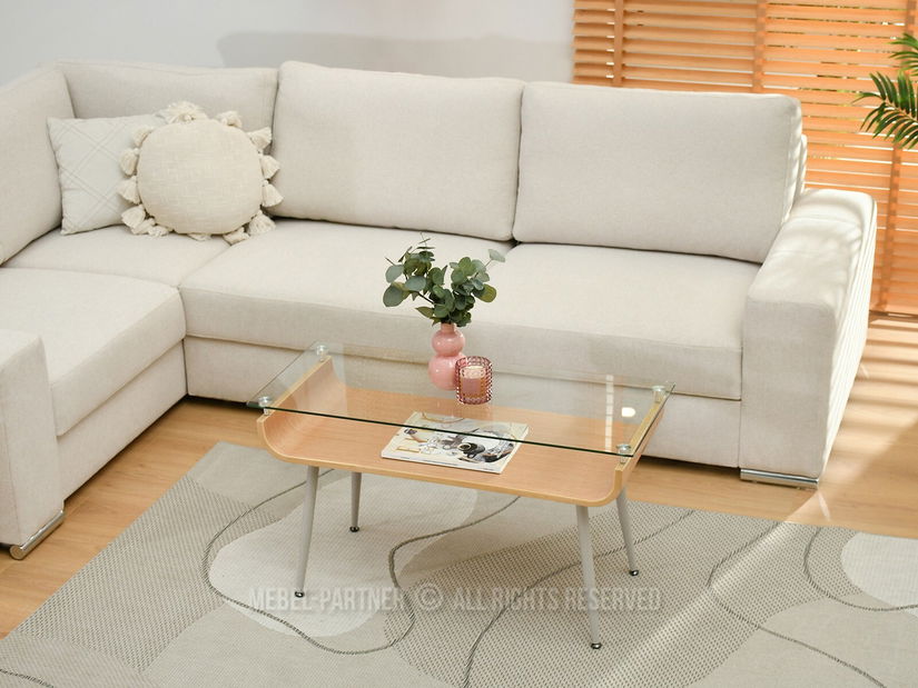 Konferenční stolek Largus (dub + šedá)