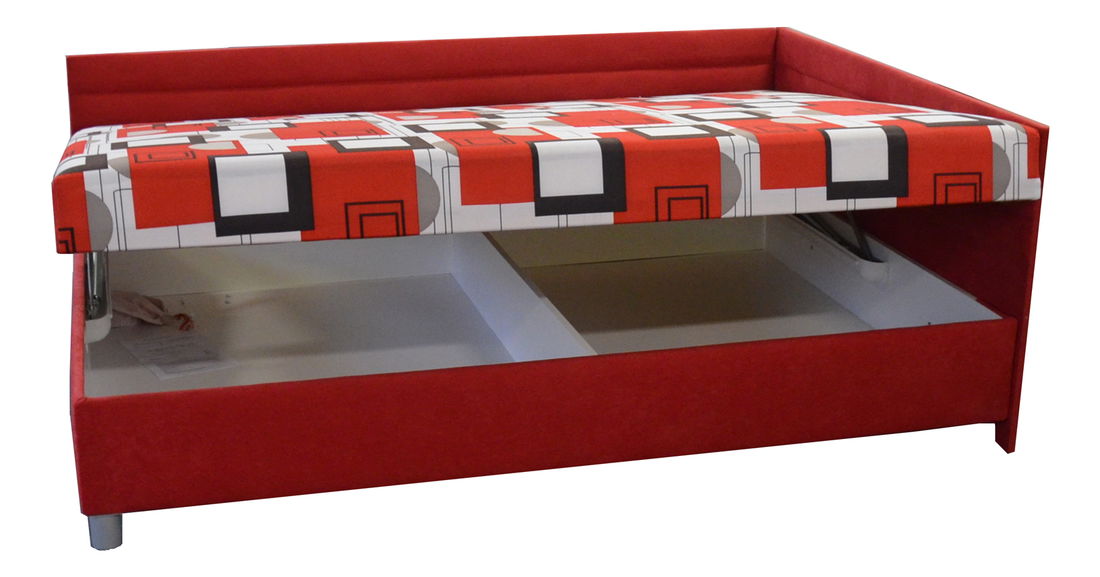 Jednolůžková postel (válenda) 110 cm BRW Elize (s roštem a matrací) (L)