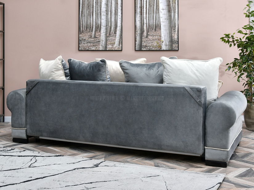 Pohovka trojsedačka Taskent (šedá + černá)