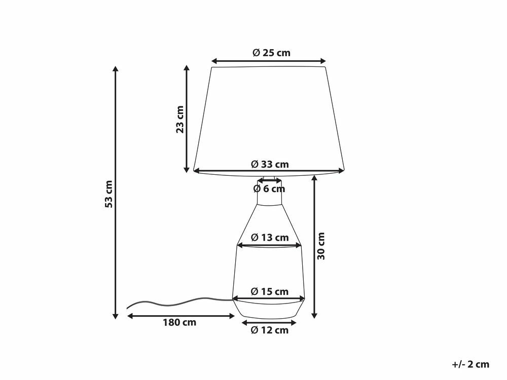 Stolní lampa Lamza (oranžová)