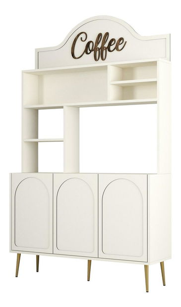 Příborník Lyantela 120 (krémová + zlatá)