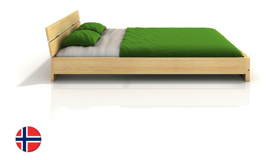 Manželská postel 140 cm Naturlig Lorenskog (borovice) (s roštem)