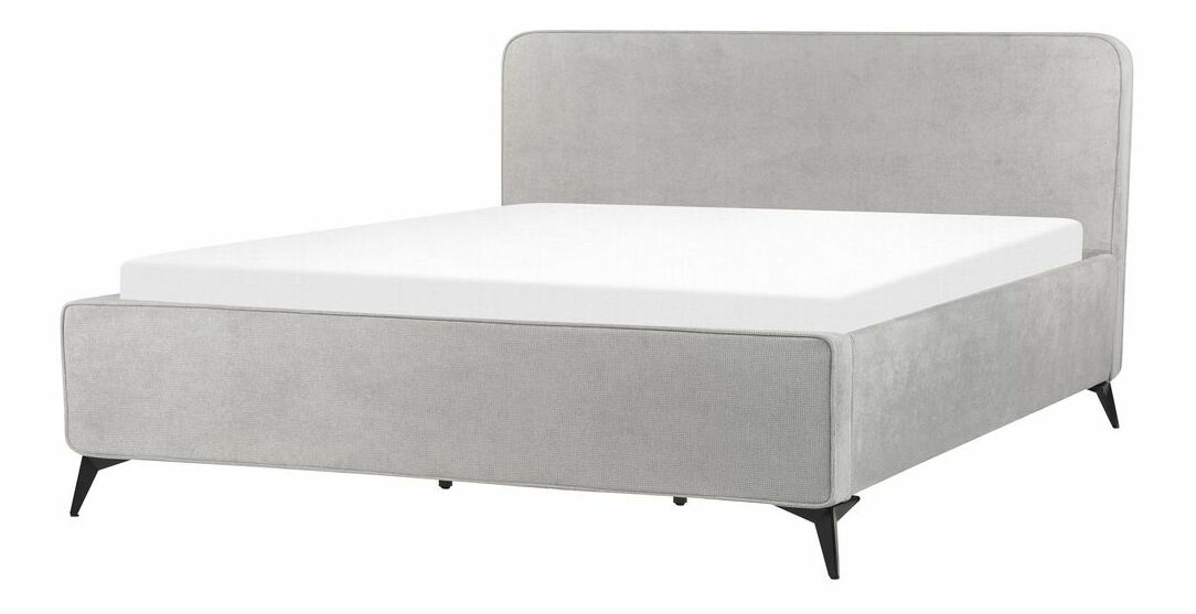 Manželská postel 180 cm Vardiel (šedá) (s roštem)