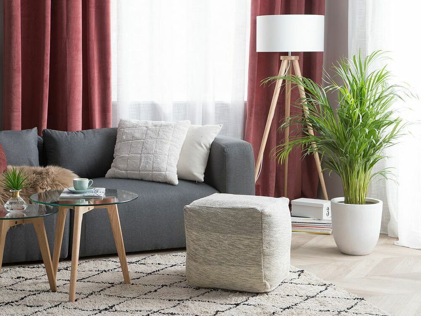 Taburet Hirem (světle šedá)