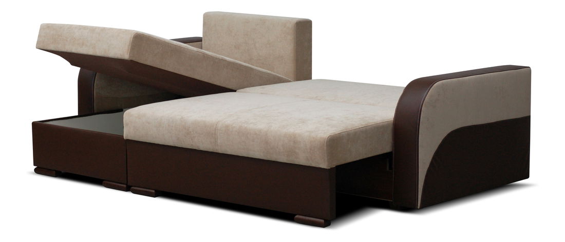 Rohová sedací souprava Famo (cyklámenová + černá) (L)