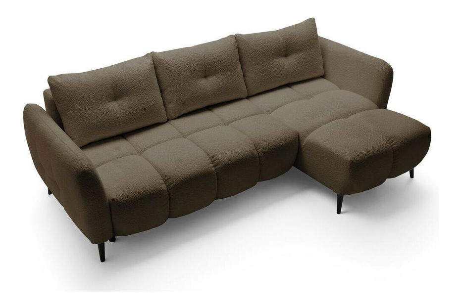 Rohová sedací souprava Odysea (P) (béžová + černá)