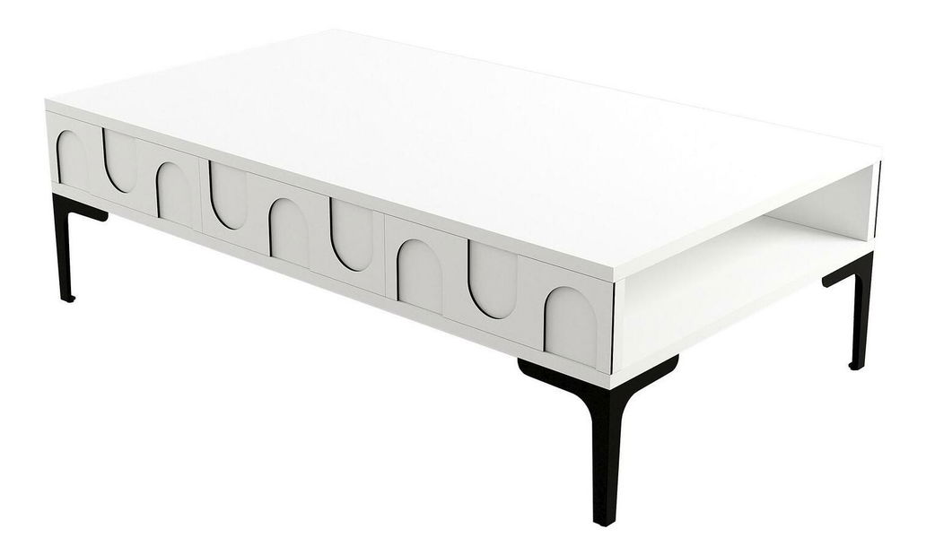 Konferenční stolek Bipemu 1 (bílá + černá)