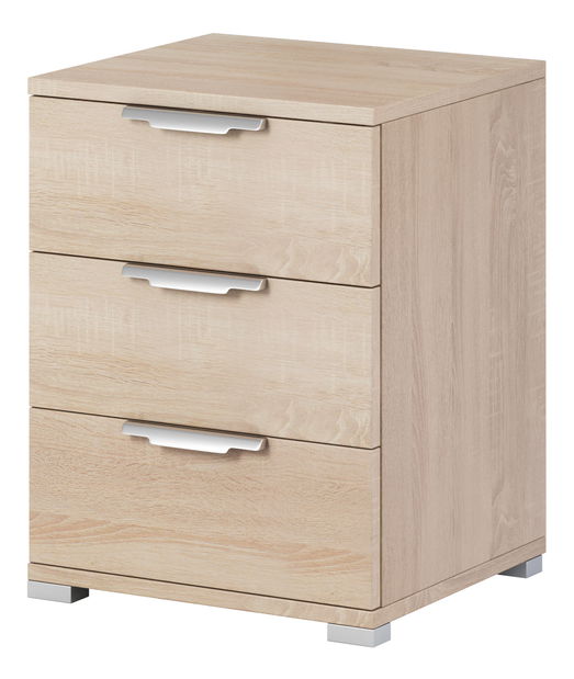 Noční stolek Nanci 3S (dub sonoma)