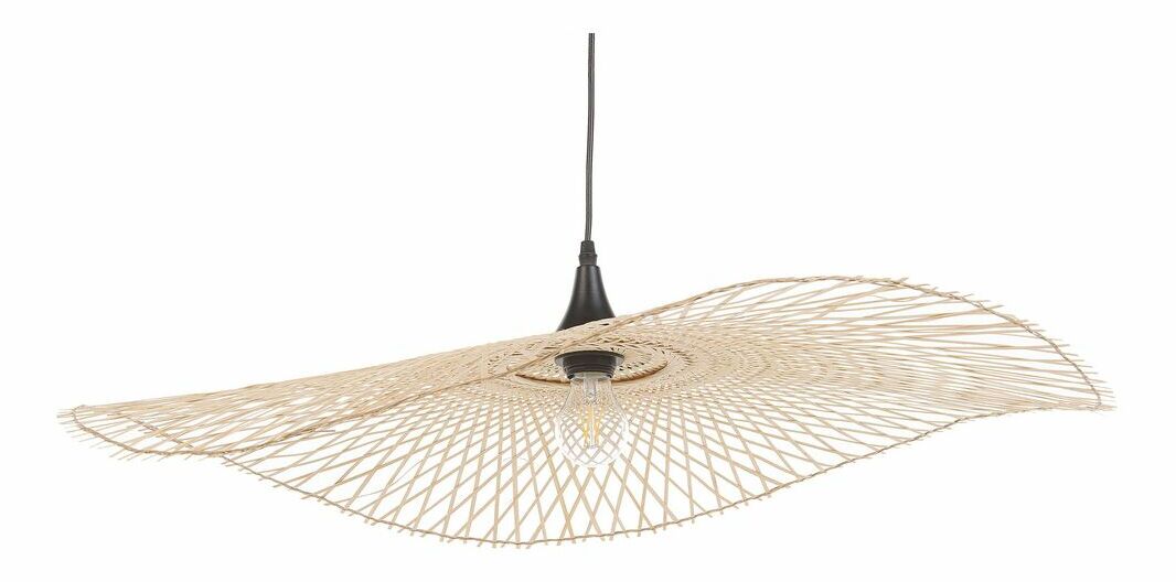 Závěsná lampa FYLYO (bambus) (světlé dřevo)