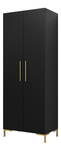 Šatní skříň Leo (černá)