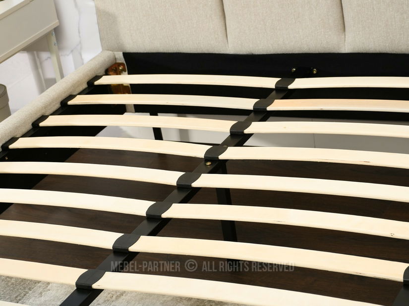 Manželská postel 180 cm Golpe 180 (béžová + černá)