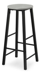 Barová židle Fukando (černá)