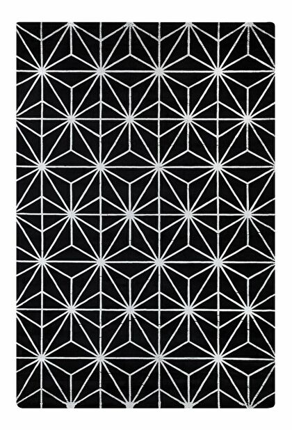 Koberec 140x200 cm SILBE (látka) (černá)