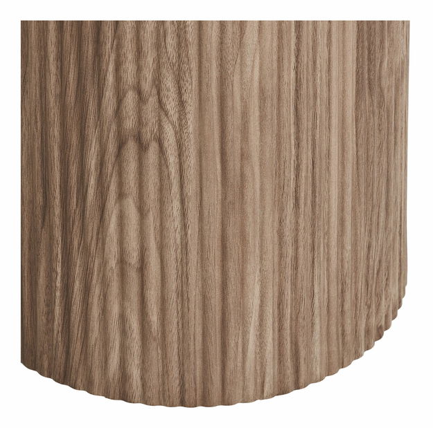 Příruční stolek Alomeria 2 (bílá + hnědá)