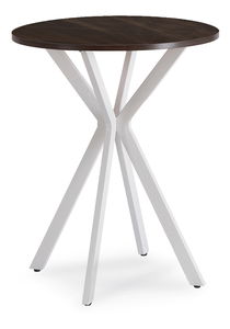 Jídelní stůl Loren 60 (ořech + bílá) (pro 4 osoby)