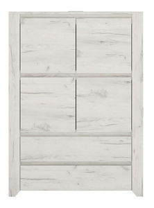 Komoda Arbell Typ 33 4D2S biela/craft 