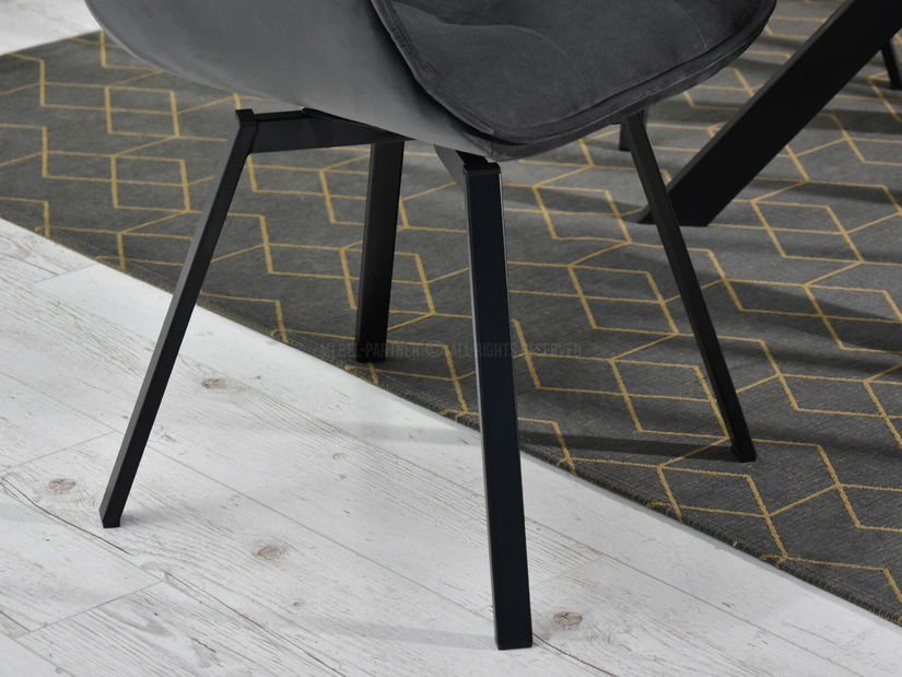 Židle Aranbura (grafit + černá)