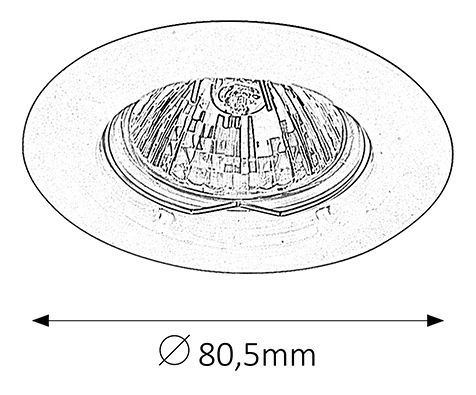 Vestavěné svítidlo Spot Relight 1089 (saténová chromová)