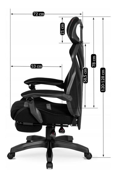 Herní křeslo Mananera (černá)