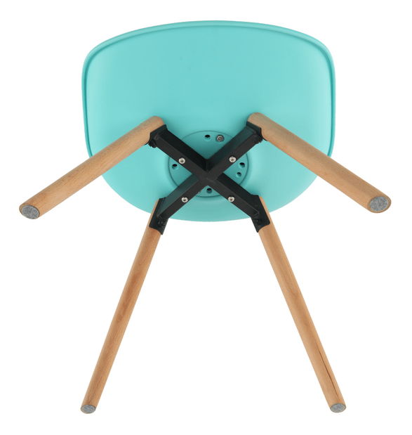 Jídelní židle Samim (mentolová + buk)