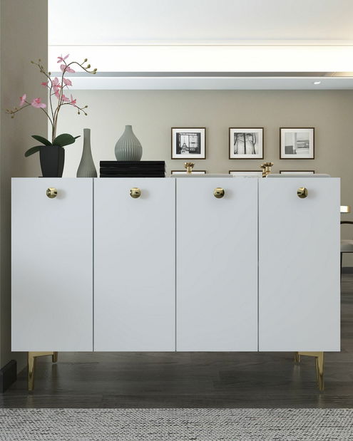 Skříňka Betia (antracit + bílá)