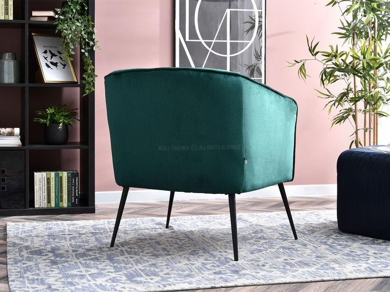 Křeslo Etimee F (zelená + černá)