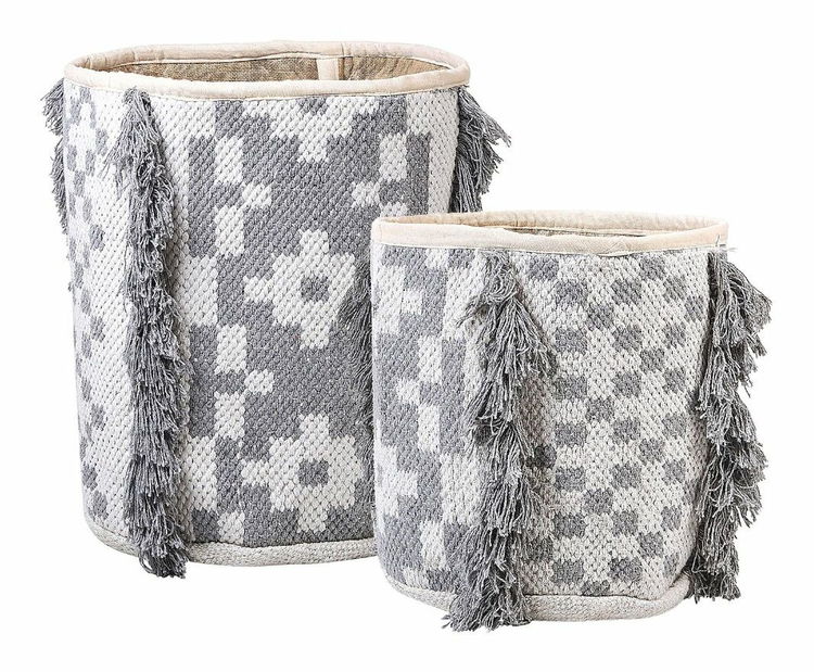 Set 2 ks úložných košů Kalza (bílá)