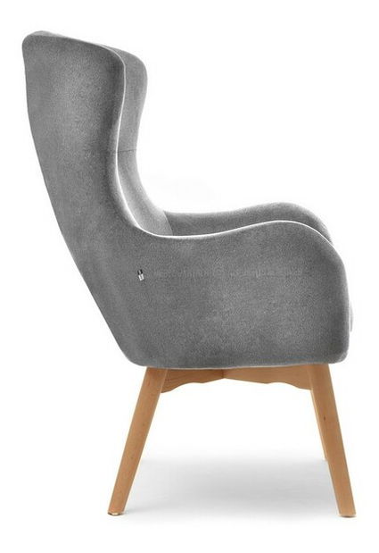 Křeslo Léto (šedá + buk)