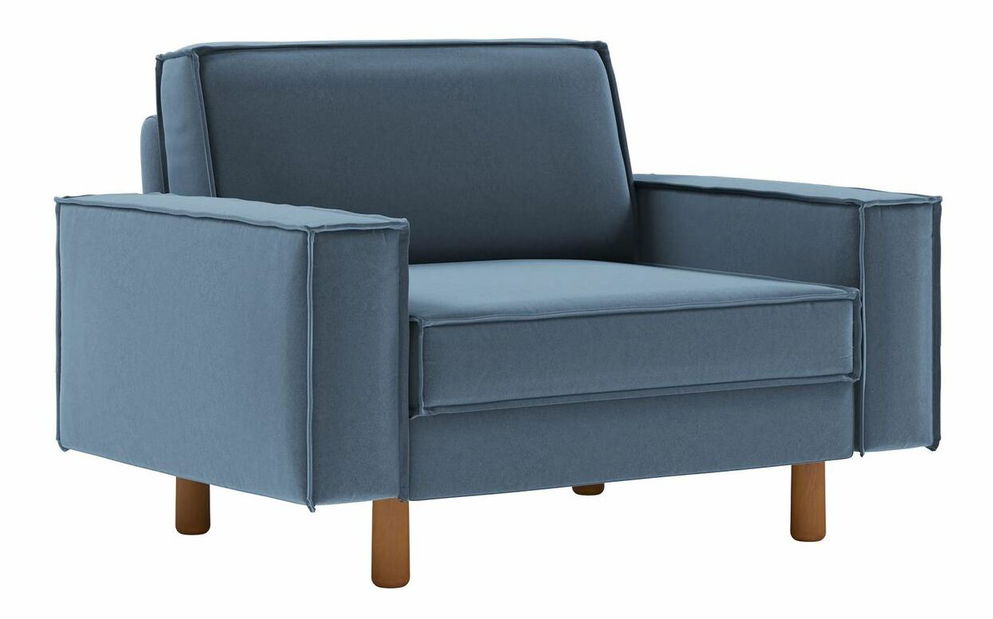 Pohovka dvousedačka Spary 2 (mořská zelená + ořech)