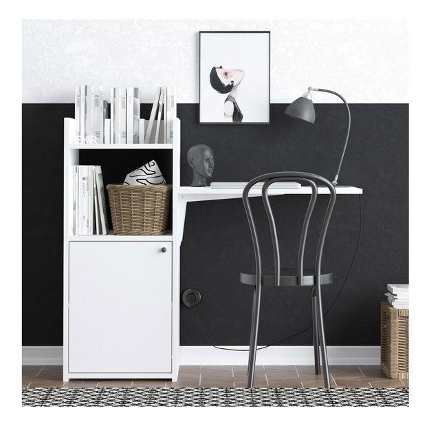 PC stolek Aliex 10 (bílá + černá)