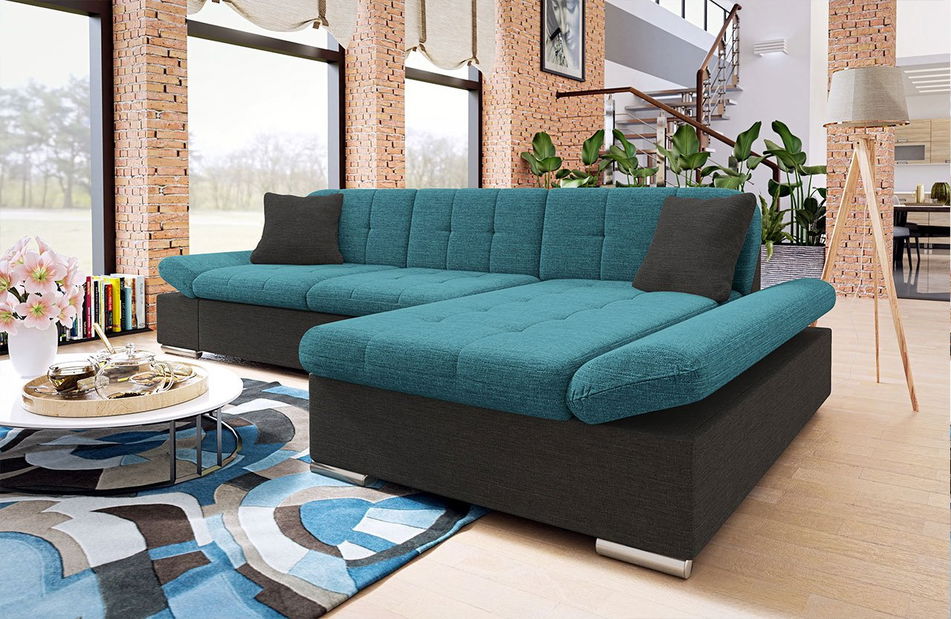 Rohová sedací souprava Makalu (grafit)