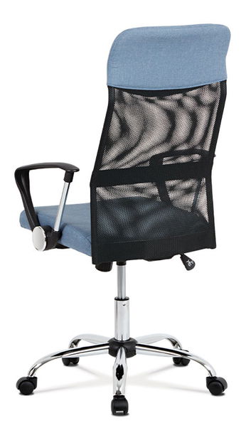 Kancelářské křeslo Evessa-E301-BLUE (modrá + černá)