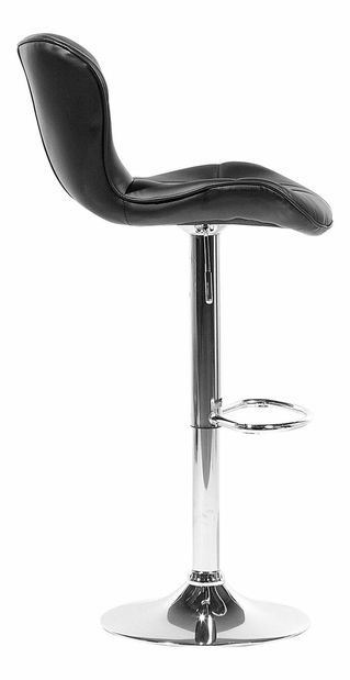 Set 2 ks. barových židlí VILLE (černá)