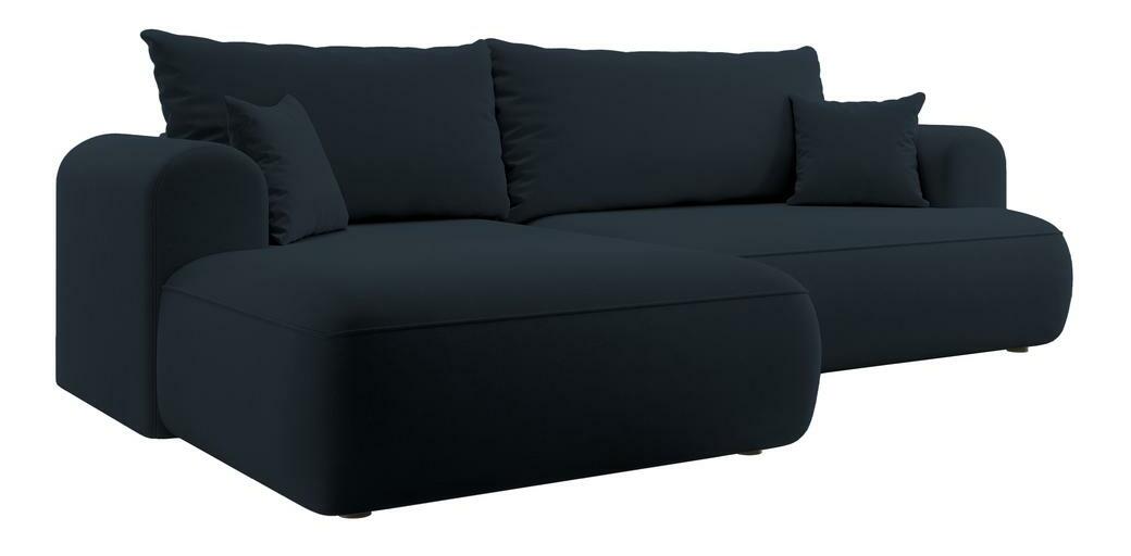 Rohová sedací souprava Olivo I (L) (modrá + černá)