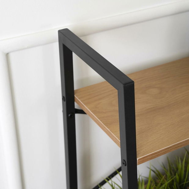 Regál Vencer (dub zlatý + černá)