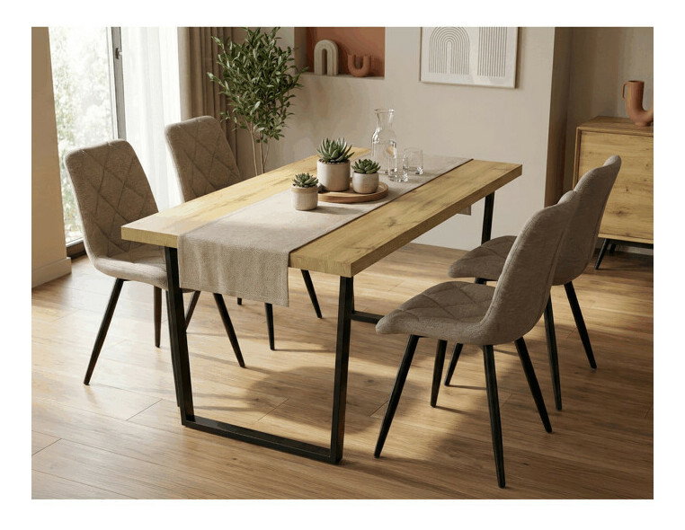 Jídelní stůl Hatto 216 (hnědá)