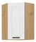 Horní rohová skříňka Lesana 2 (bílá + dub artisan) 58x58 GN-90 1F 