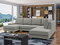 Rohová sedačka Loxy 3 (šedá) (s úl. prostorem) (L)