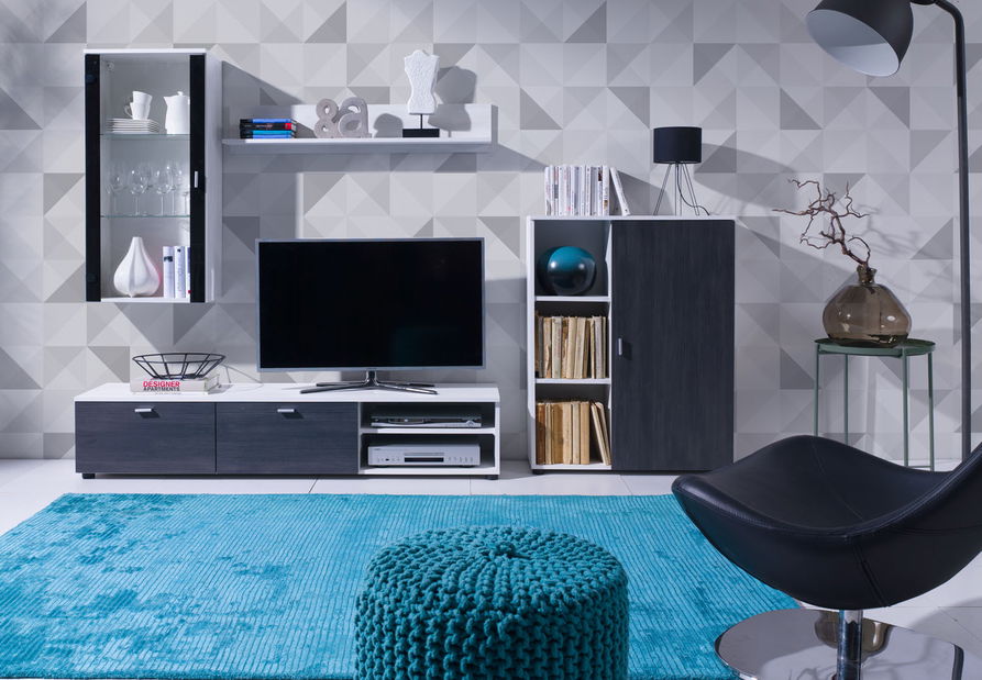 Obývací stěna Dolton (borovice světlá + borovice tmavá)