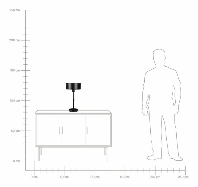 Stolní lampa Aobo (černá)