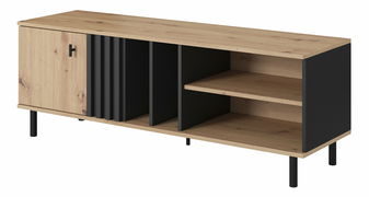 TV stolek/skříňka  Madeira 138 (dub artisan + černý antracit)