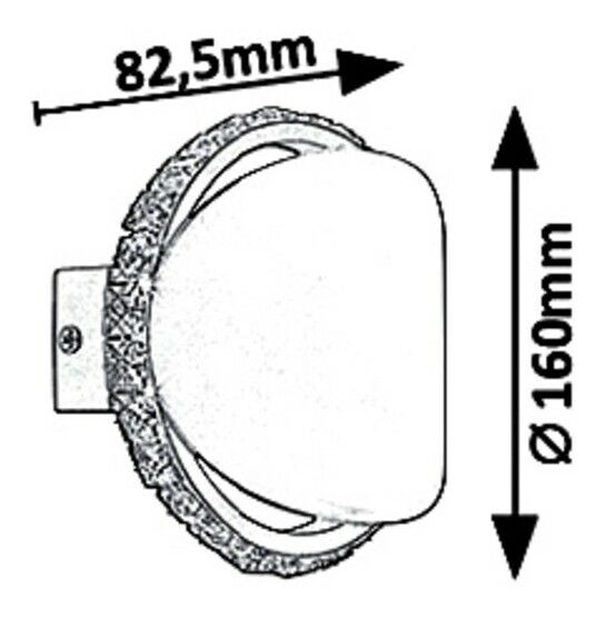 Nástěnné svítidlo Capri (metalická hnědá)