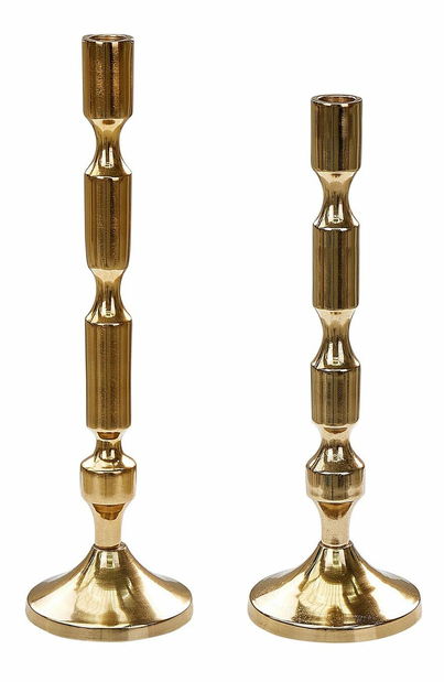 Set 2 svícnů Dikir (zlatá)
