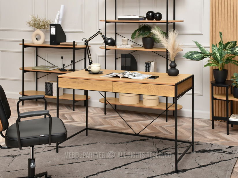 PC stolek Unica (dub + černá)