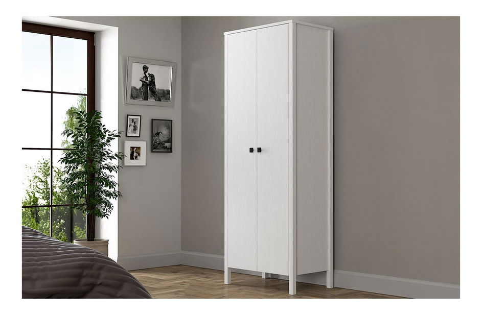 Šatní skříň Franc 51 (bílé dřevo)