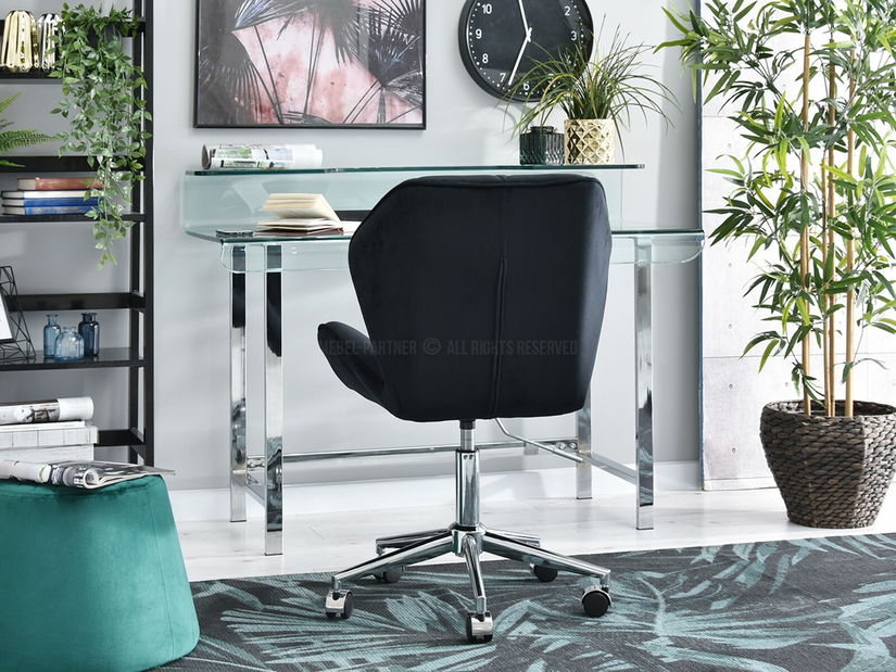 Křeslo Velma M (černá + chromová)