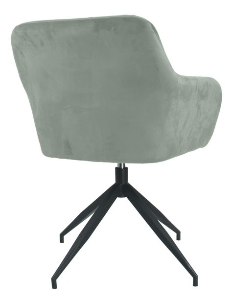 Otočná židle Viata (hnědošedá + černá) 