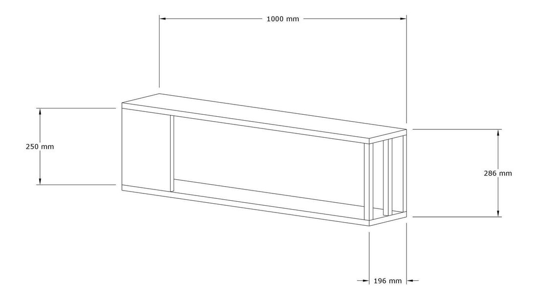 Police Dilaka (borovice atlantická + antracit)